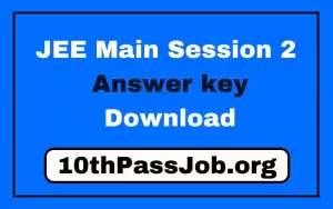 JEE Main Answer key Session 2 Download