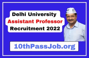 Delhi University Assistant Professor