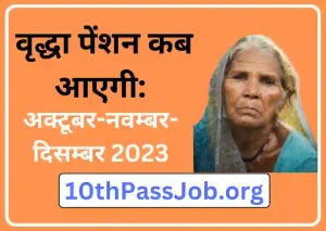 वृद्धा पेंशन कब आएगी: अक्टूबर-नवम्बर-दिसम्बर 2023 vridha pension Kab Aaegi