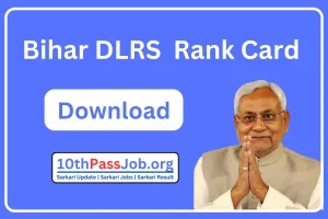 Bihar DLRS Rank Card Download