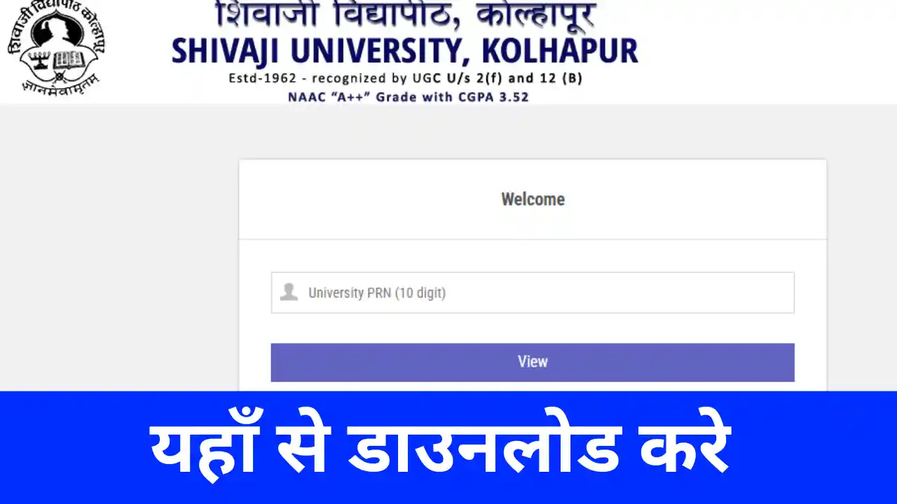 Shivaji University Result 2025